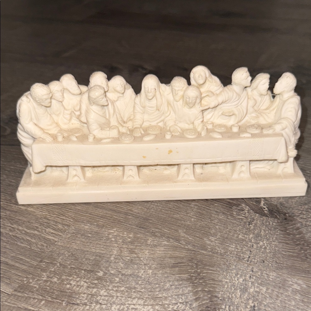 Vintage The Last Supper Sculpture Jesus & The Chosen Disciples Roman Italy
